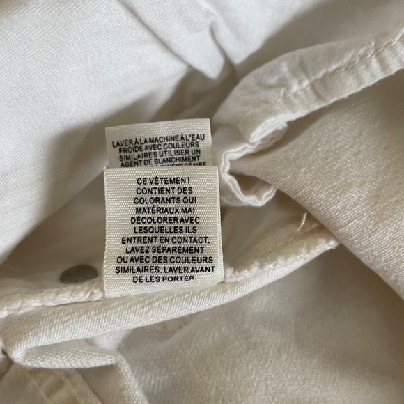 We The Free Zipper White Denim Mini Skirt Size 25 🌻🌼🌻 - Picture 12 of 15